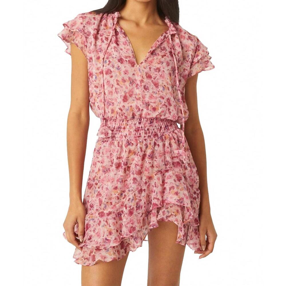 NEW MISA LOS ANGELES maia floral mini dress in summer ditsy